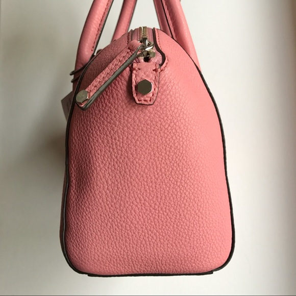 Rebecca Minkoff Guava Pink Micro Perry Satchel NEW - Picture 4 of 11